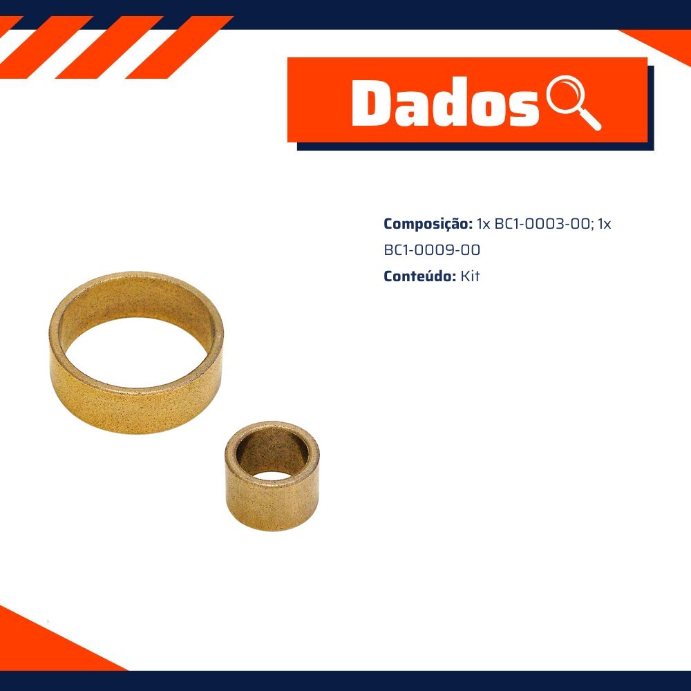 Kit de Buchas para Motor de Partida - Unifap - KT-0003-00