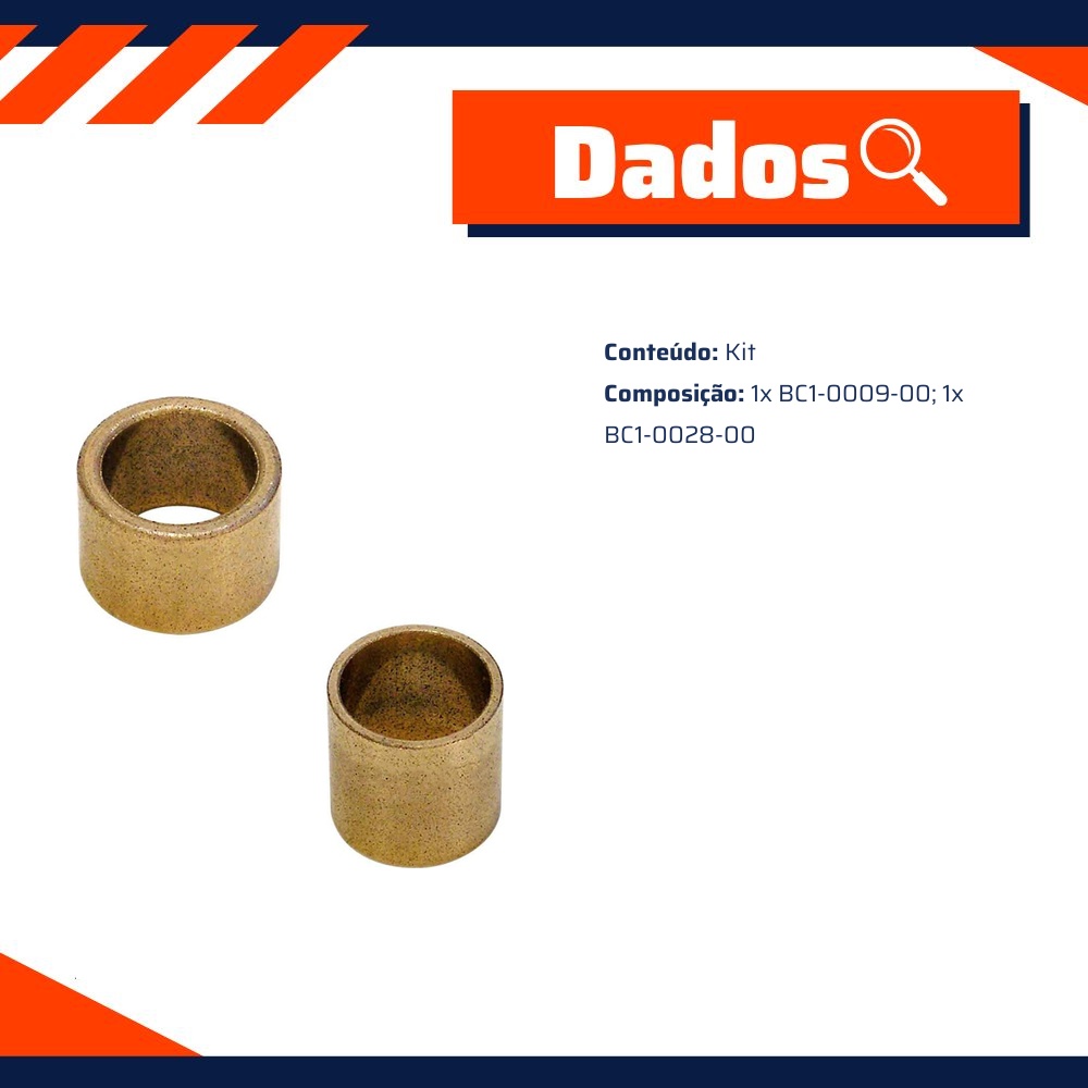 Kit de Buchas para Motor de Partida - Unifap - KT-0005-00