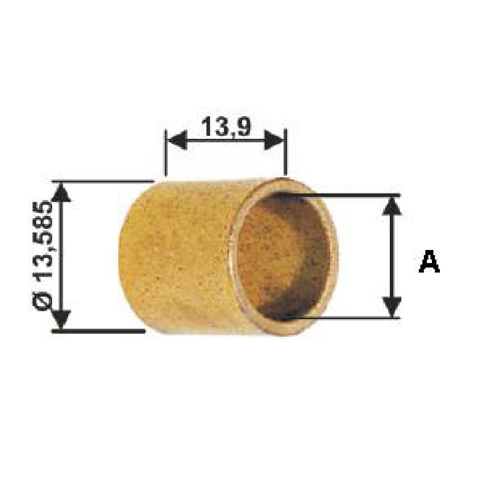 Bucha para Motor de Partida 10 Unidades - Unifap - BC1-0018-02