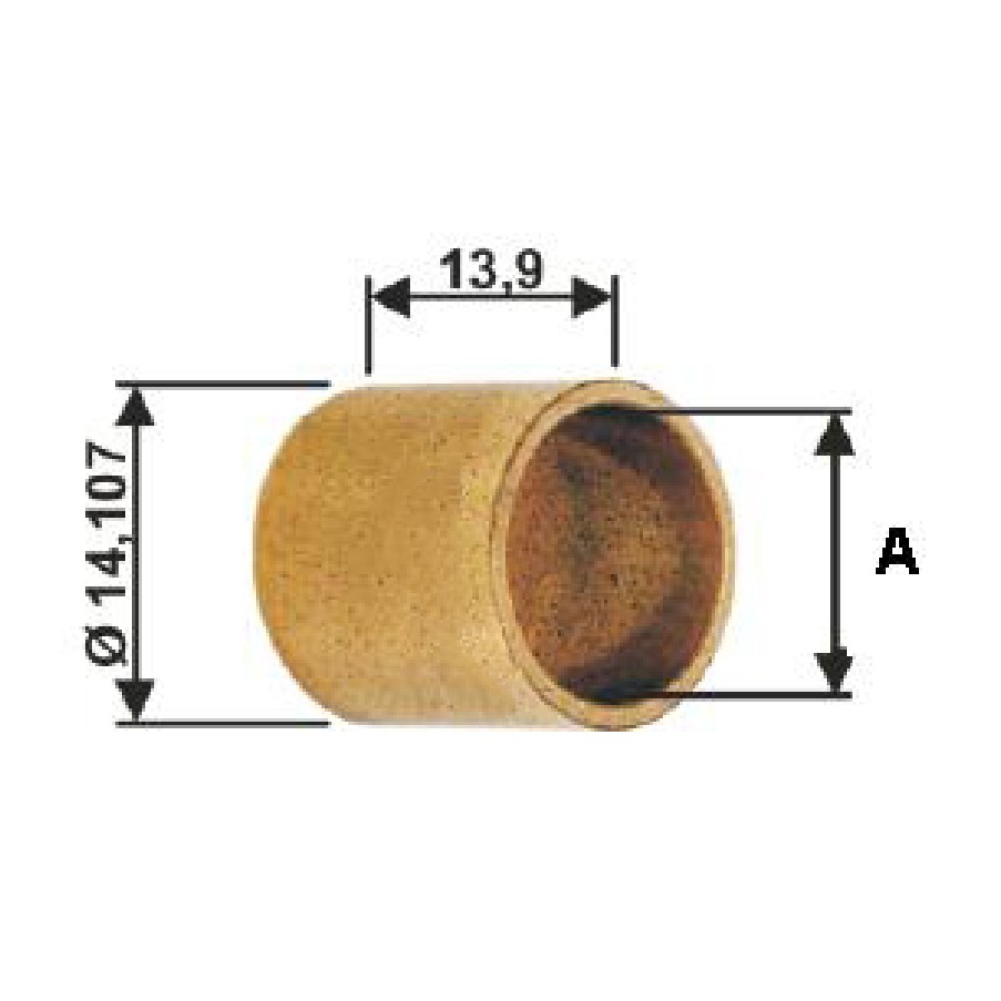 Bucha para Motor de Partida 10 Unidades - Unifap - BC1-0028-00