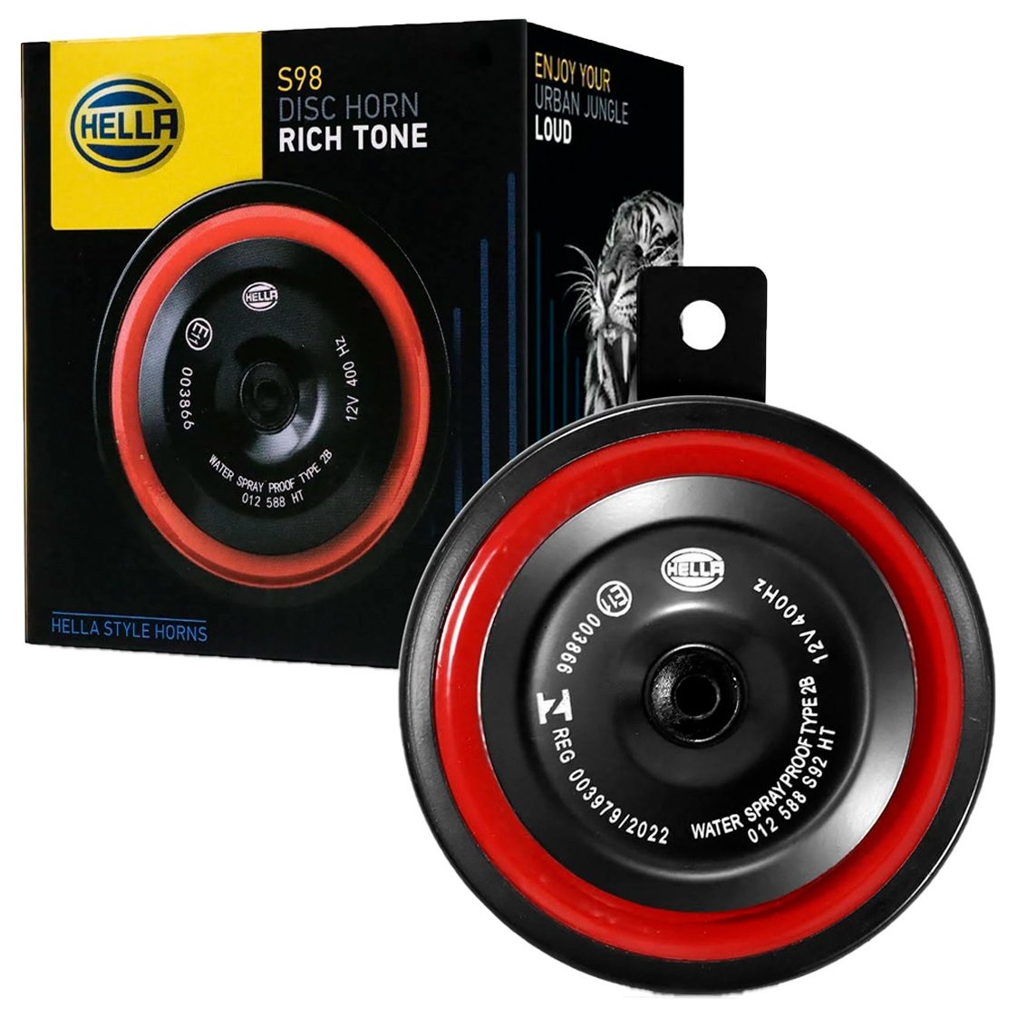 Buzina Individual Disco Bibi 12v 400hz 2 Terminais - Hella - 3AL012588291