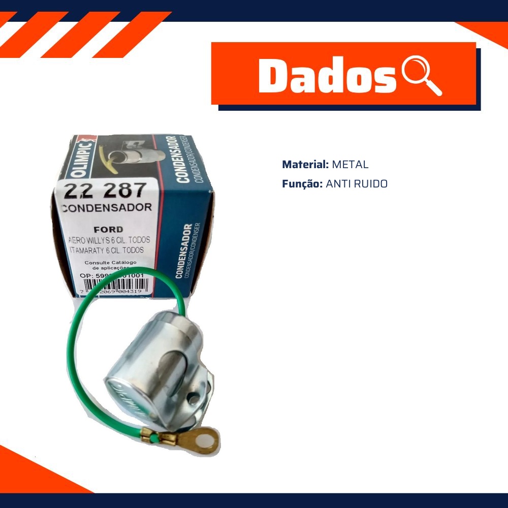 Capacitor Anti Ruído - Olimpic - 22 287