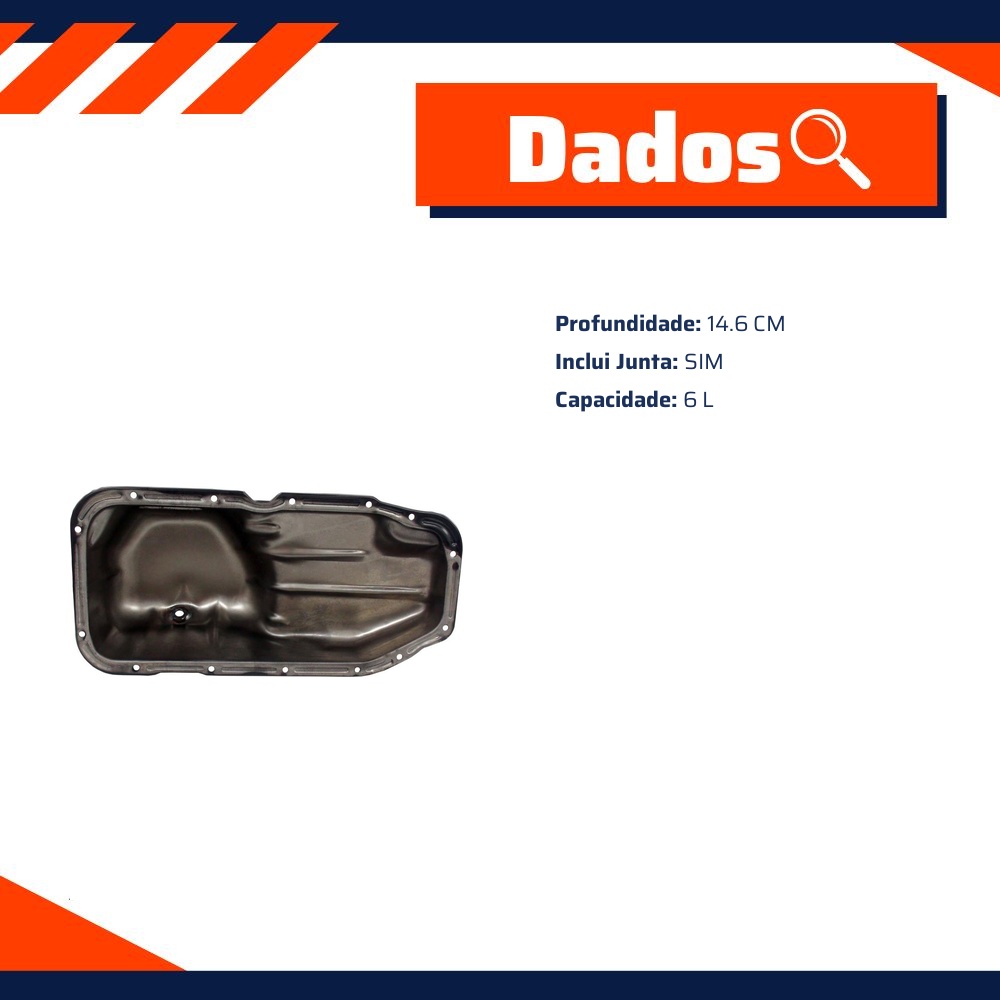Cárter de Óleo do Motor com Junta - Igasa - 541-VE