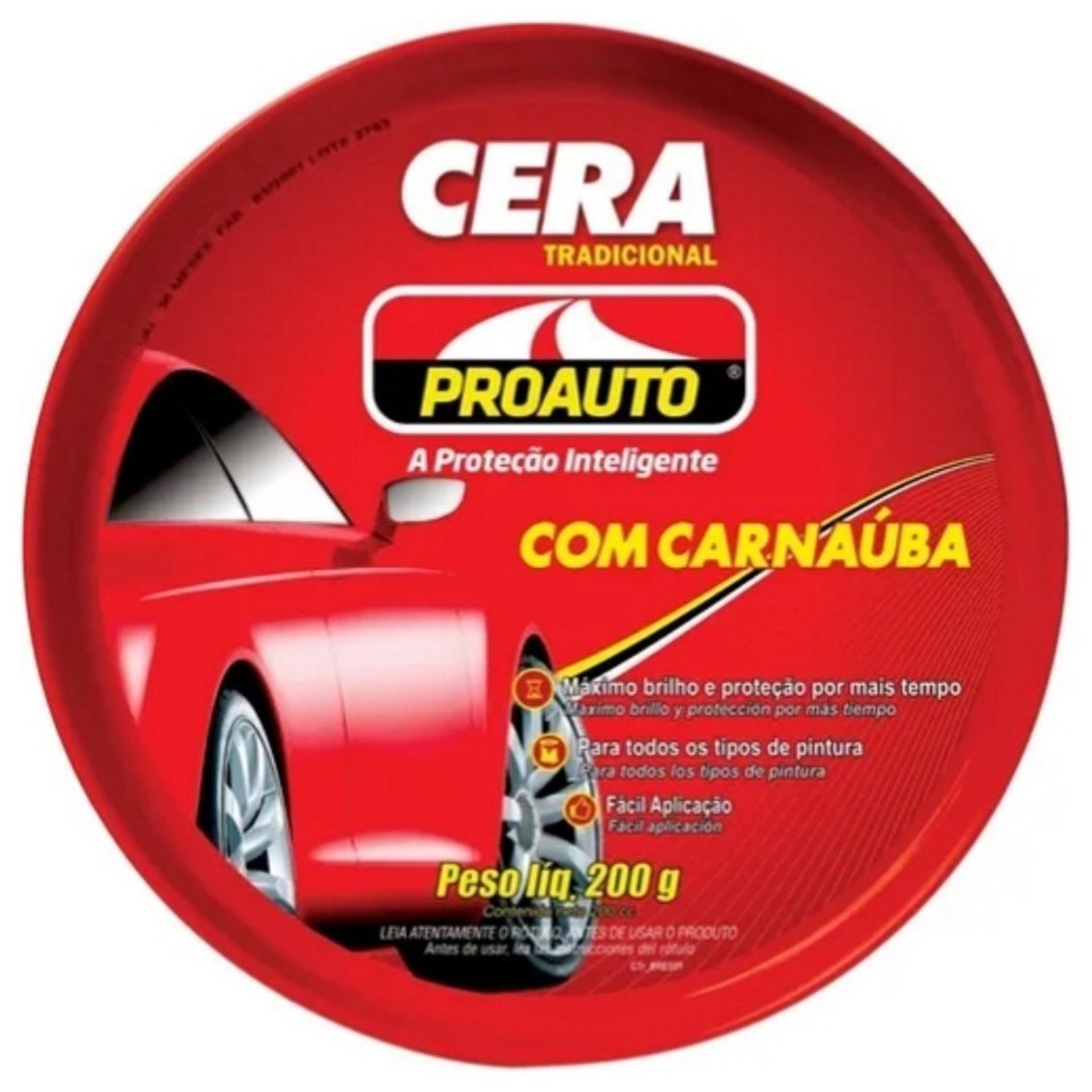 Cera Automotiva em Pasta com Carnaúba 200g - Proauto - 204
