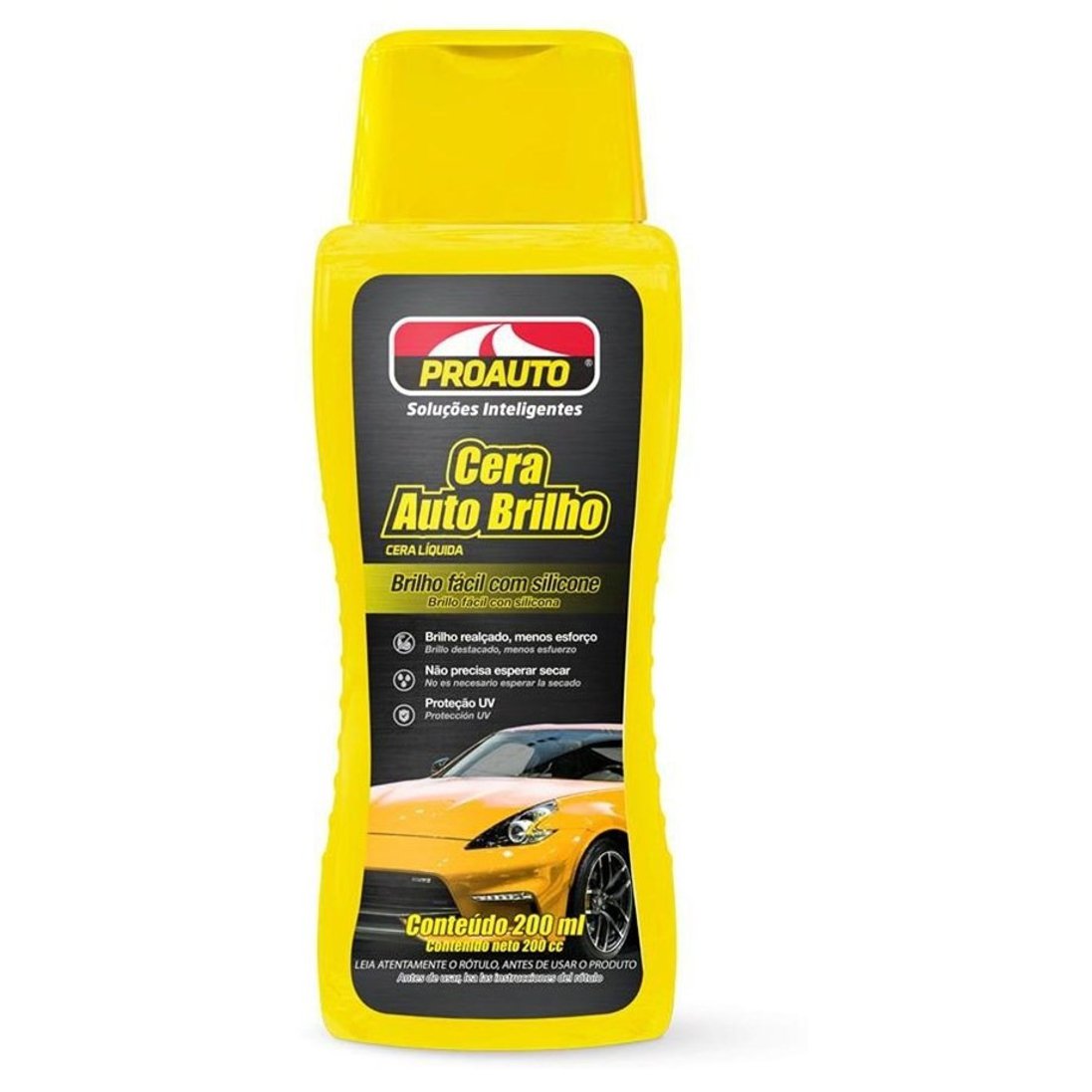 Cera Líquida Auto Brilho com Silicone 200ml - Proauto - 384