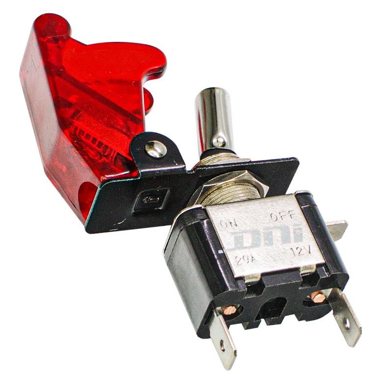 Chave com Iluminação Tipo Gatilho Vermelha ON/OFF 12V 400W - DNI - 2084--VM