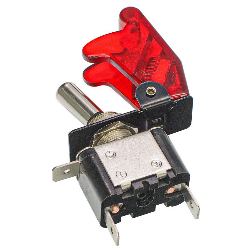 Chave com Iluminação Tipo Gatilho Vermelha ON/OFF 12V 400W - DNI - 2084--VM