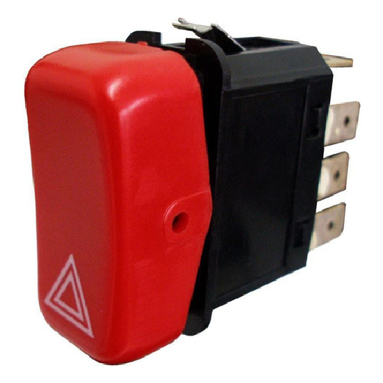 Interruptor Botão do Pisca Alerta 8 Terminais 24V - DNI - 2101