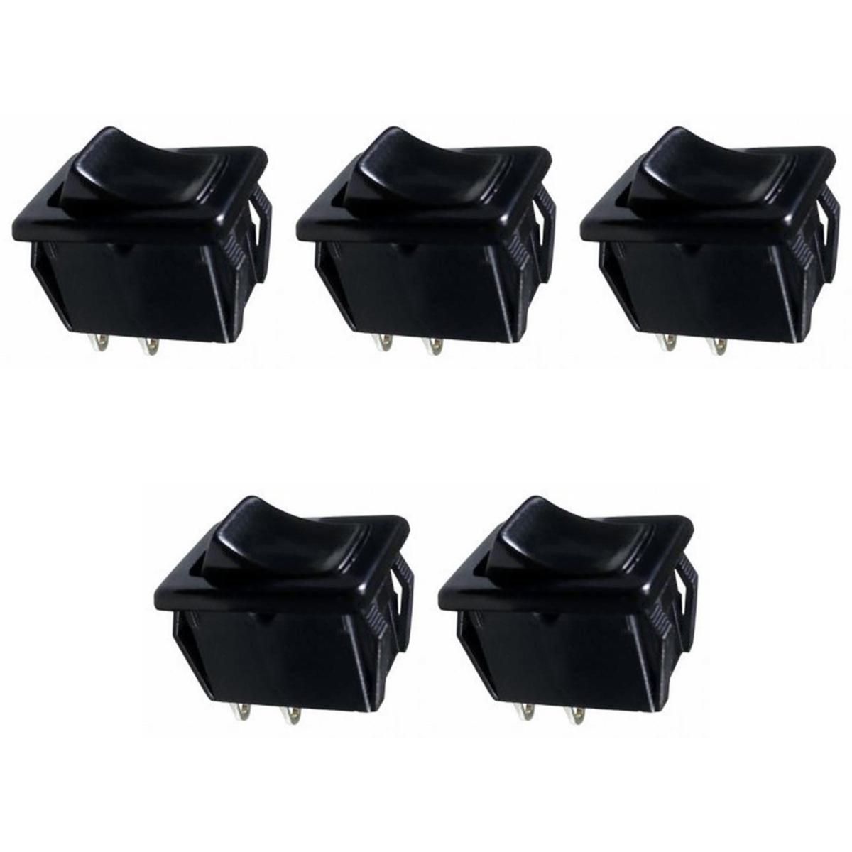 Kit 5 Mini Chave Comutadora Gangorra Universal 80W ON/OFF - DNI - 2189