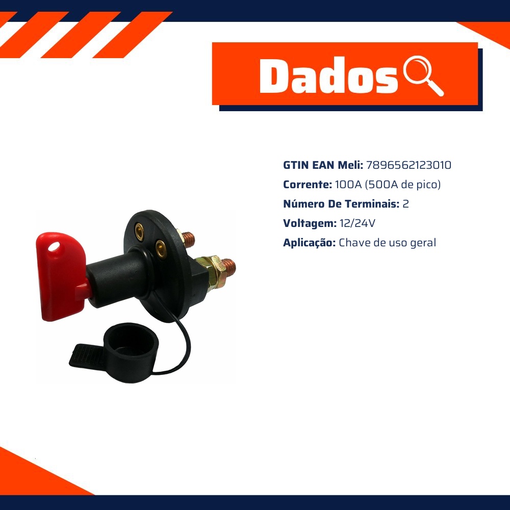Chave Geral Comutadora 24V - DNI - 2301