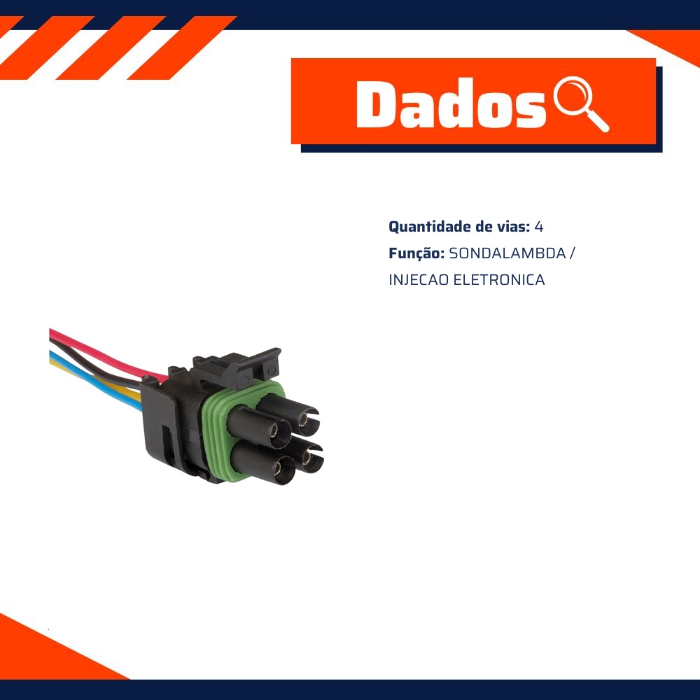Chicote da sonda lambda - TC Chicotes - TC 104.1408