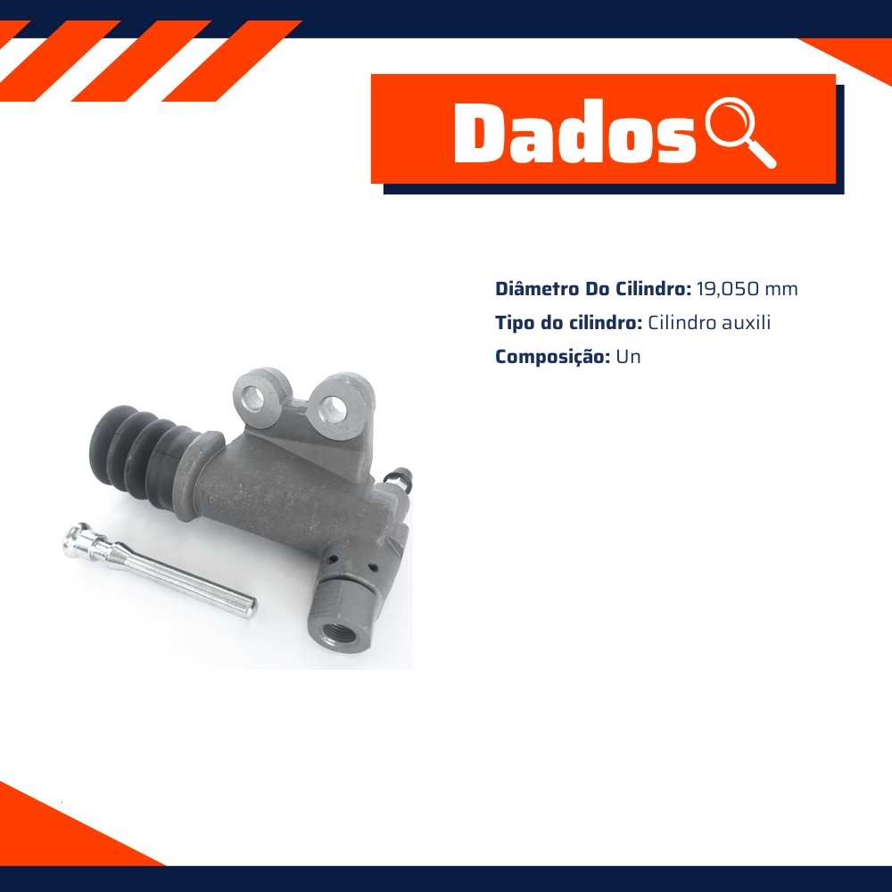 Cilindro Auxiliar de Embreagem 19,050mm - Controil - C-2699
