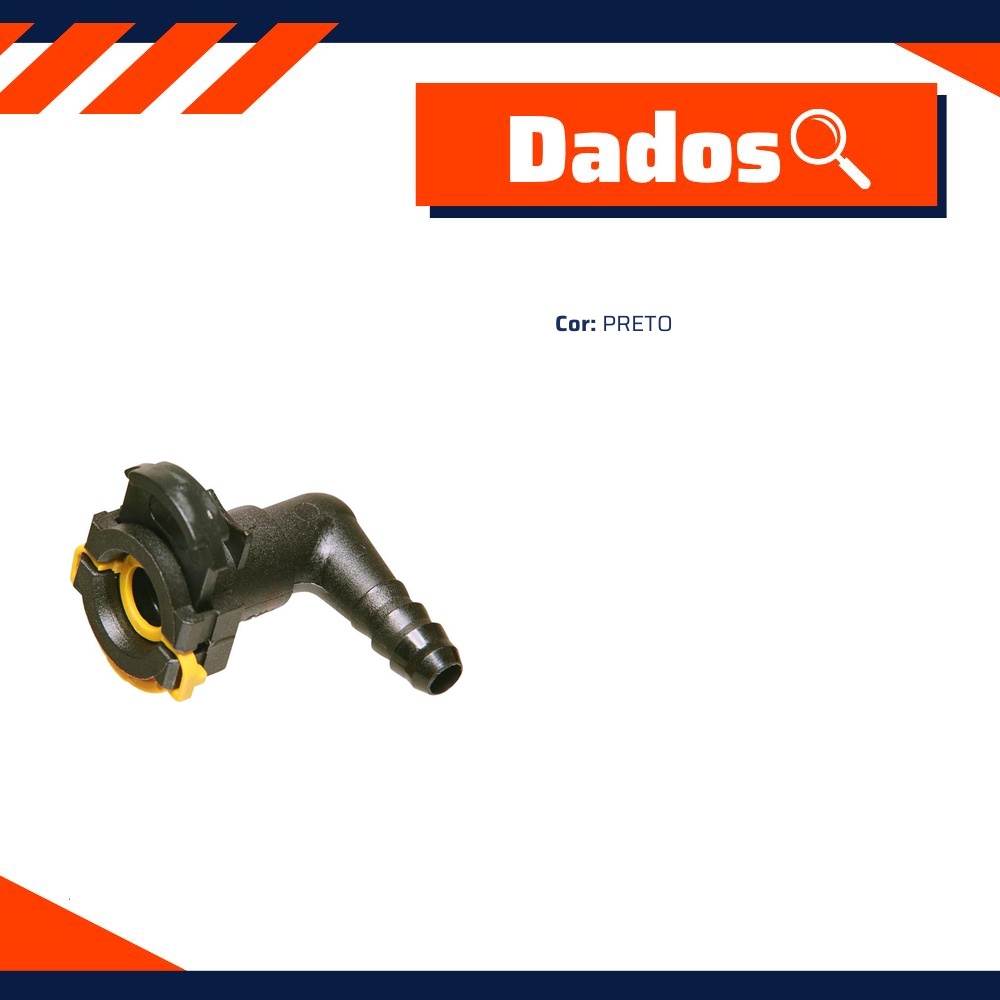 Conector Quick Preto - TanClick - QC-030