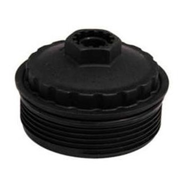 Copo do Filtro de Óleo Lubrificante Plástico Preto Rosqueável com Anel para Ford Transit - Valclei - CO-2009