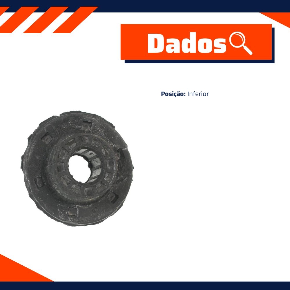 Coxim Inferior do Radiador - Corteco - 50062C