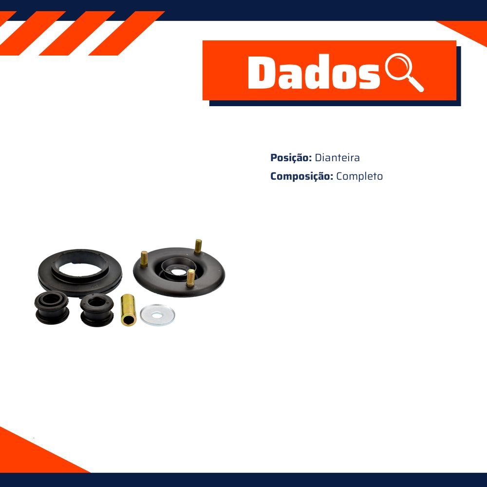 Coxim de Amortecedor Dianteiro para Nissan Frontier - BCR - 8036