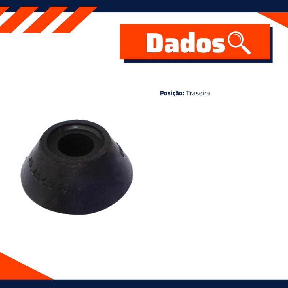 Coxim de Amortecedor Traseiro - Mobensani - MB 475