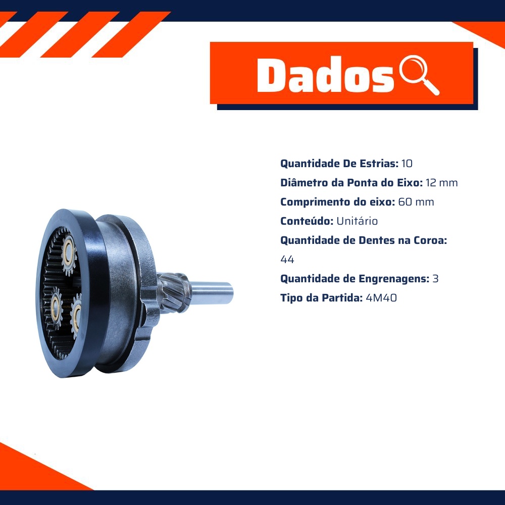 Planetária para Motor de Partida - Unifap - 15.105