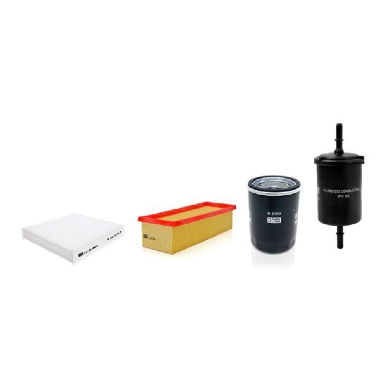 Kit de Filtros Ar Cabine Combustível Óleo - Mann-Filter - SP11067-4