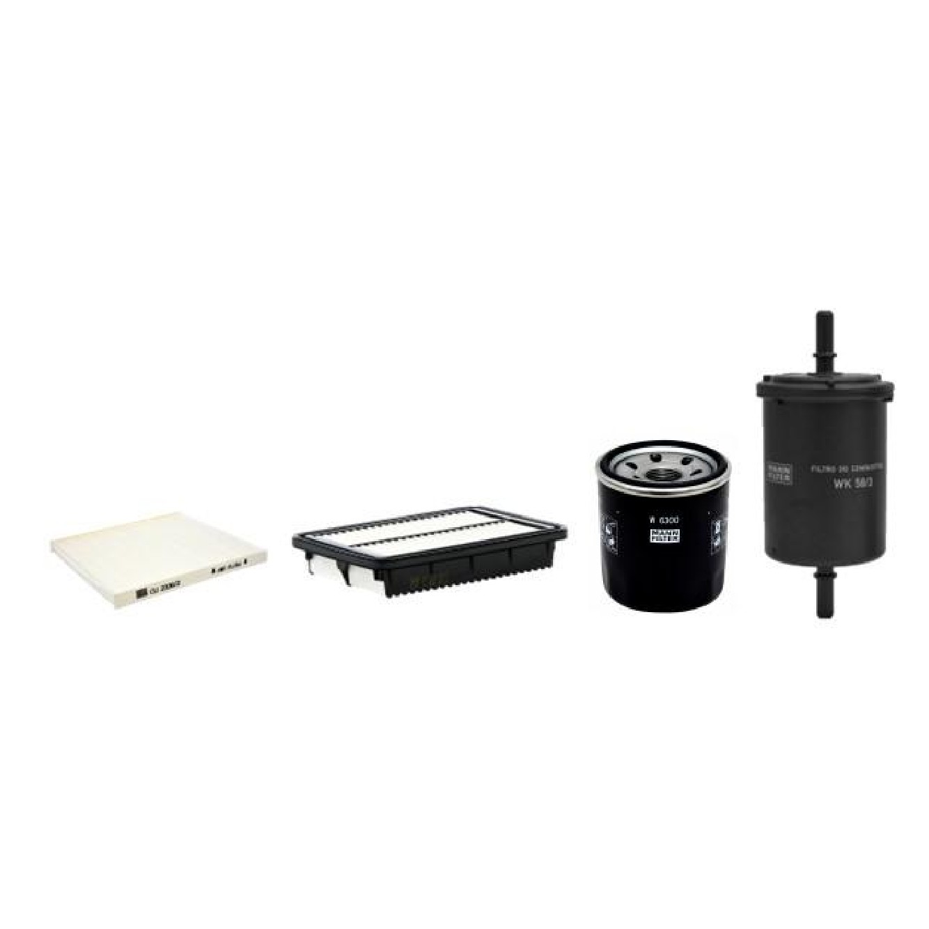 Kit de Filtros Ar Cabine Combustível Óleo para Hyundai HB20 - Mann-Filter - SP11068-4