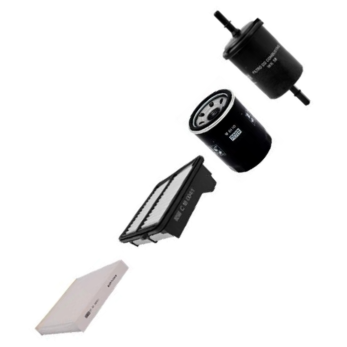 Kit de Filtros Ar Cabine Combustível Óleo para Honda City e FIT - Mann-Filter - SP11072-4