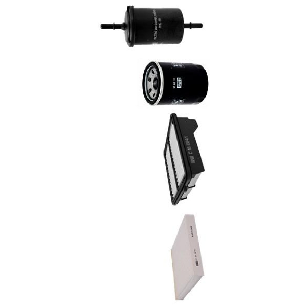 Kit de Filtros Ar Cabine Combustível Óleo para Honda City e FIT - Mann-Filter - SP11072-4