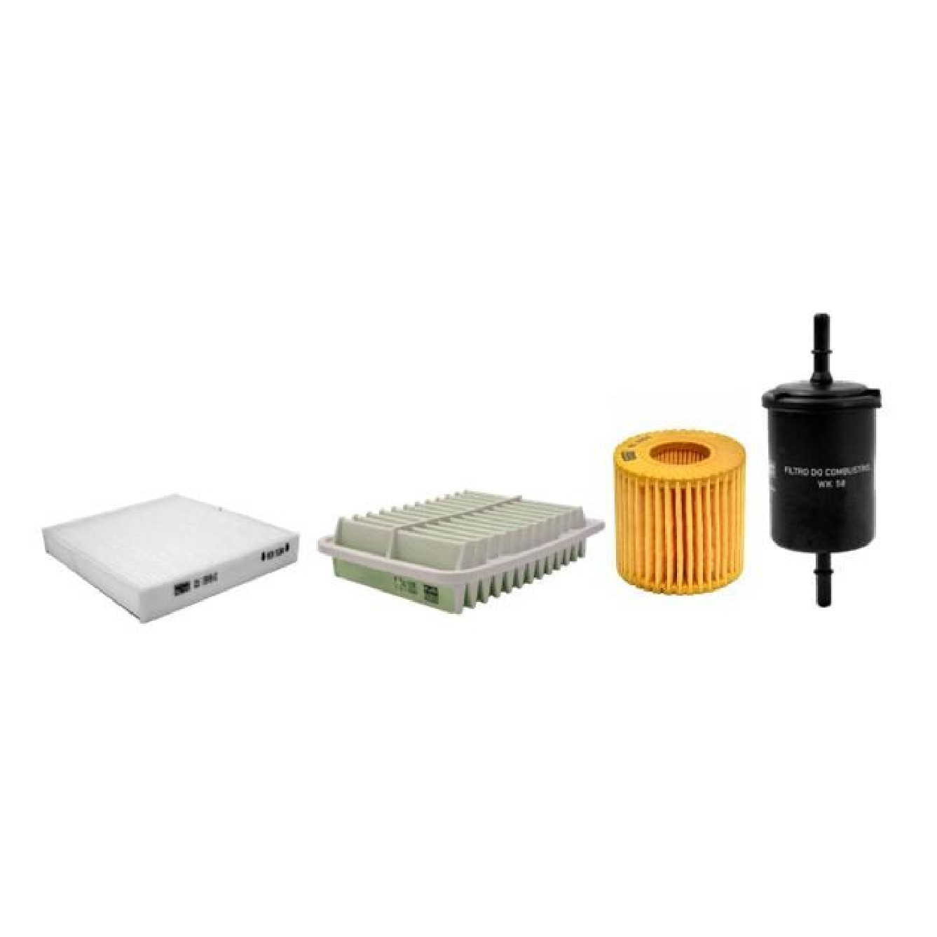 Kit de Filtros Ar Cabine Combustível Óleo para Toyota Corolla - Mann-Filter - SP11073-4