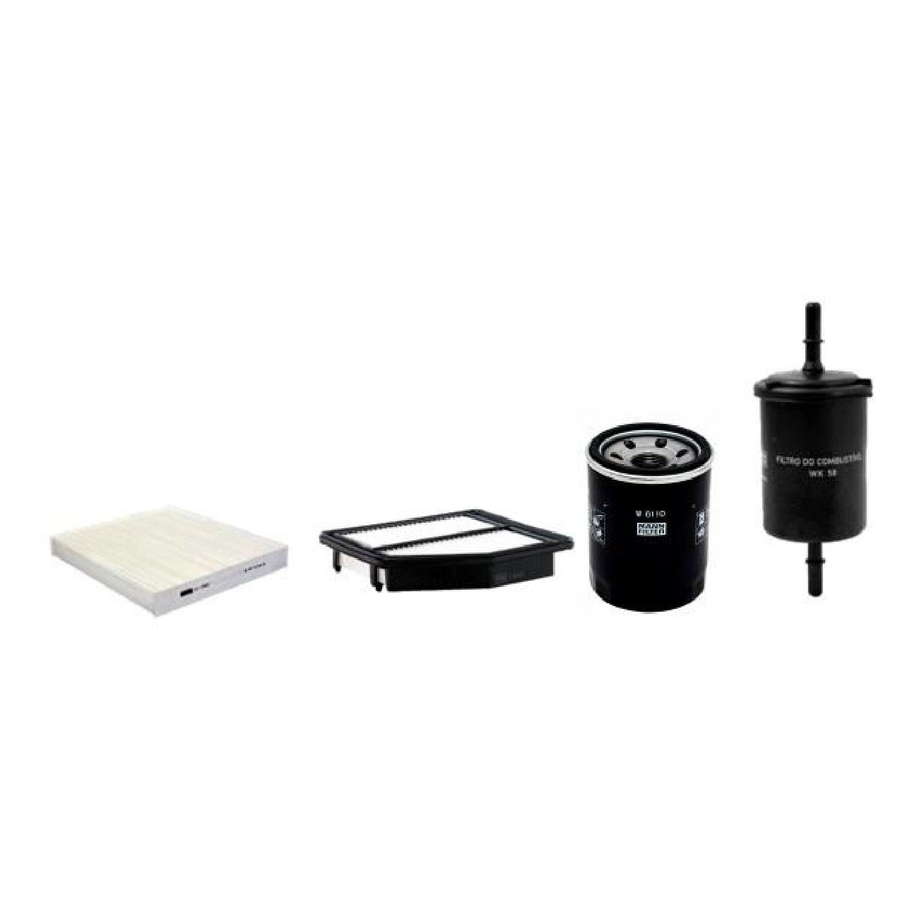 Kit de Filtros Ar Cabine Combustível Óleo para Honda Civic - Mann-Filter - SP11074-4