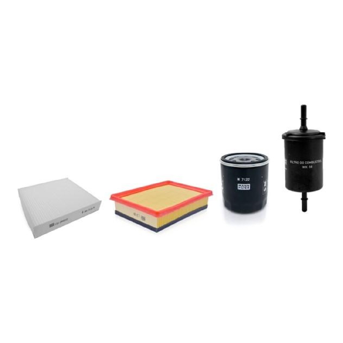 Kit de Filtros Ar Cabine Combustível Óleo - Mann-Filter - SP1060-4
