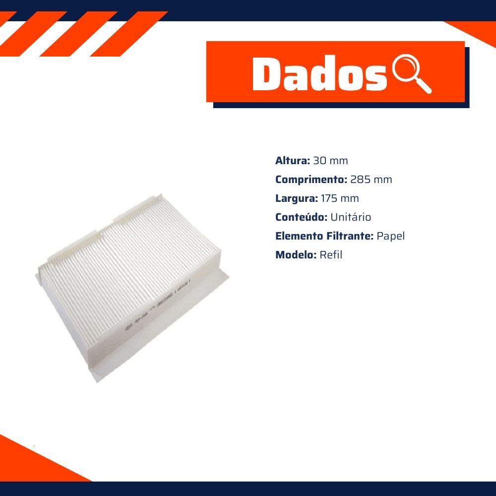 FIltro de Ar Condicionado Cabine - Fram - CF10109