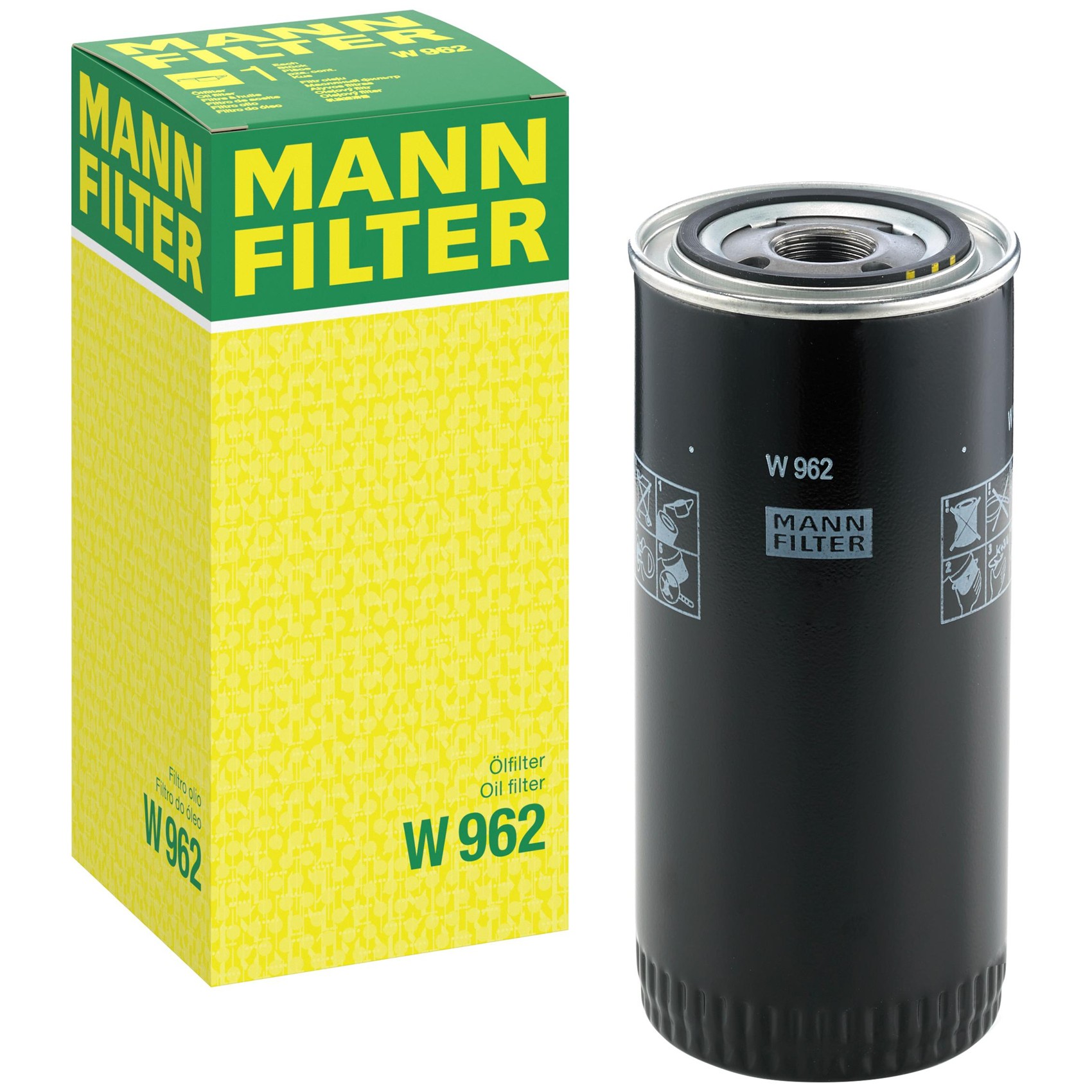 Filtro Blindado de Óleo Lubrificante - Mann-Filter - W962