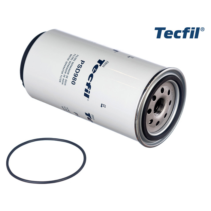 Filtro Blindado de Combustível Separador de Água Papel 111,5x261,4mm - Tecfil - PSD980