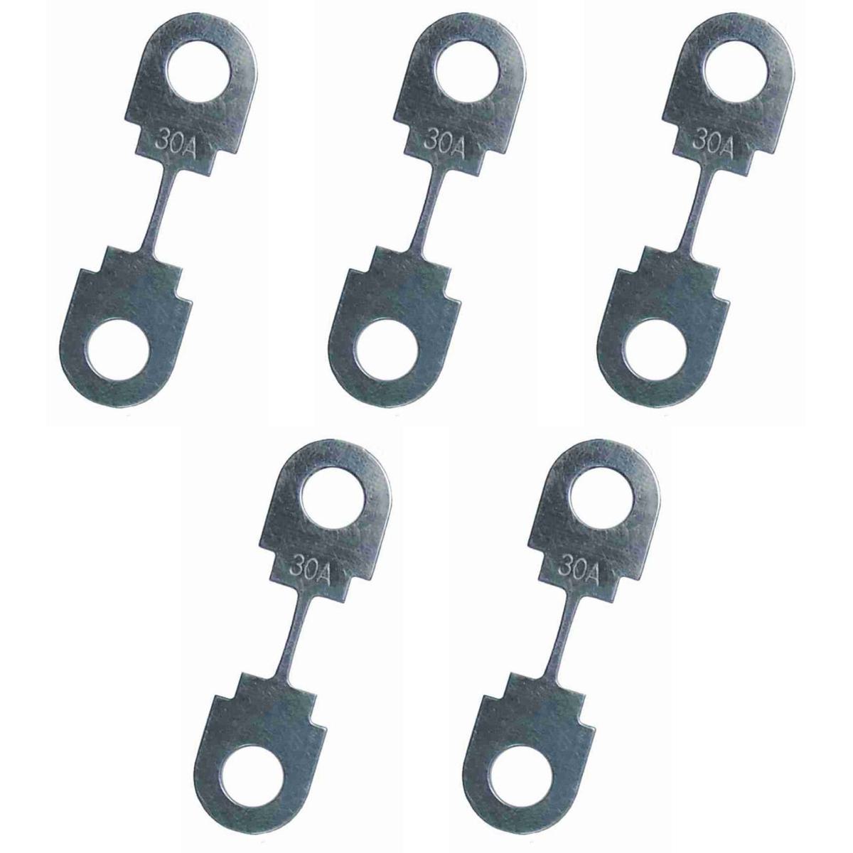 Kit 5 Fusível Cinta 30A Universal - DNI - 323030
