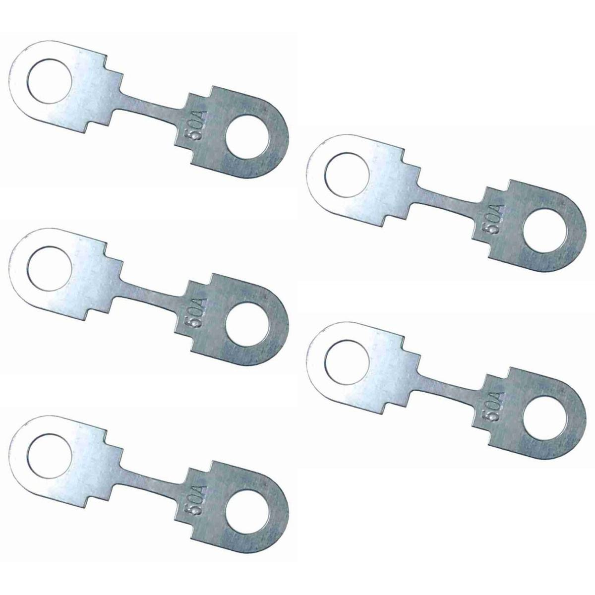 Kit 5 Fusível Cinta 50A Universal - DNI - 323050