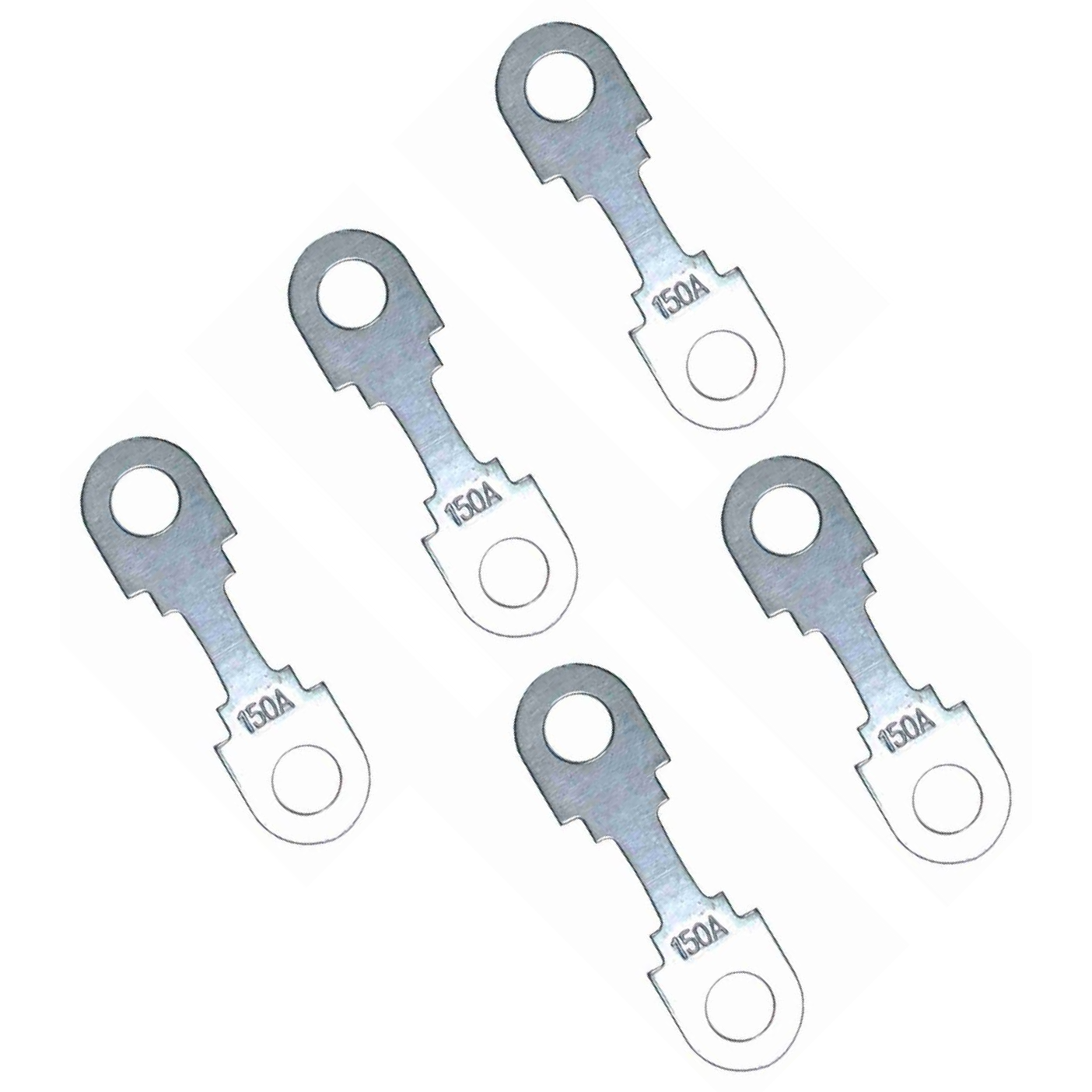 Kit 5 Fusível Cinta 150A Universal - DNI - 323150