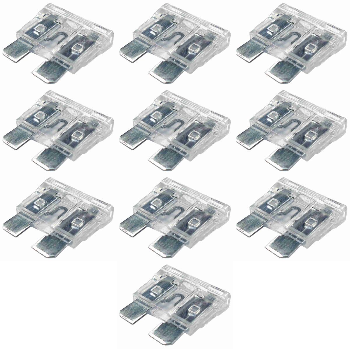 Kit 10 Fusível Lâmina 25A Universal - DNI - 316025