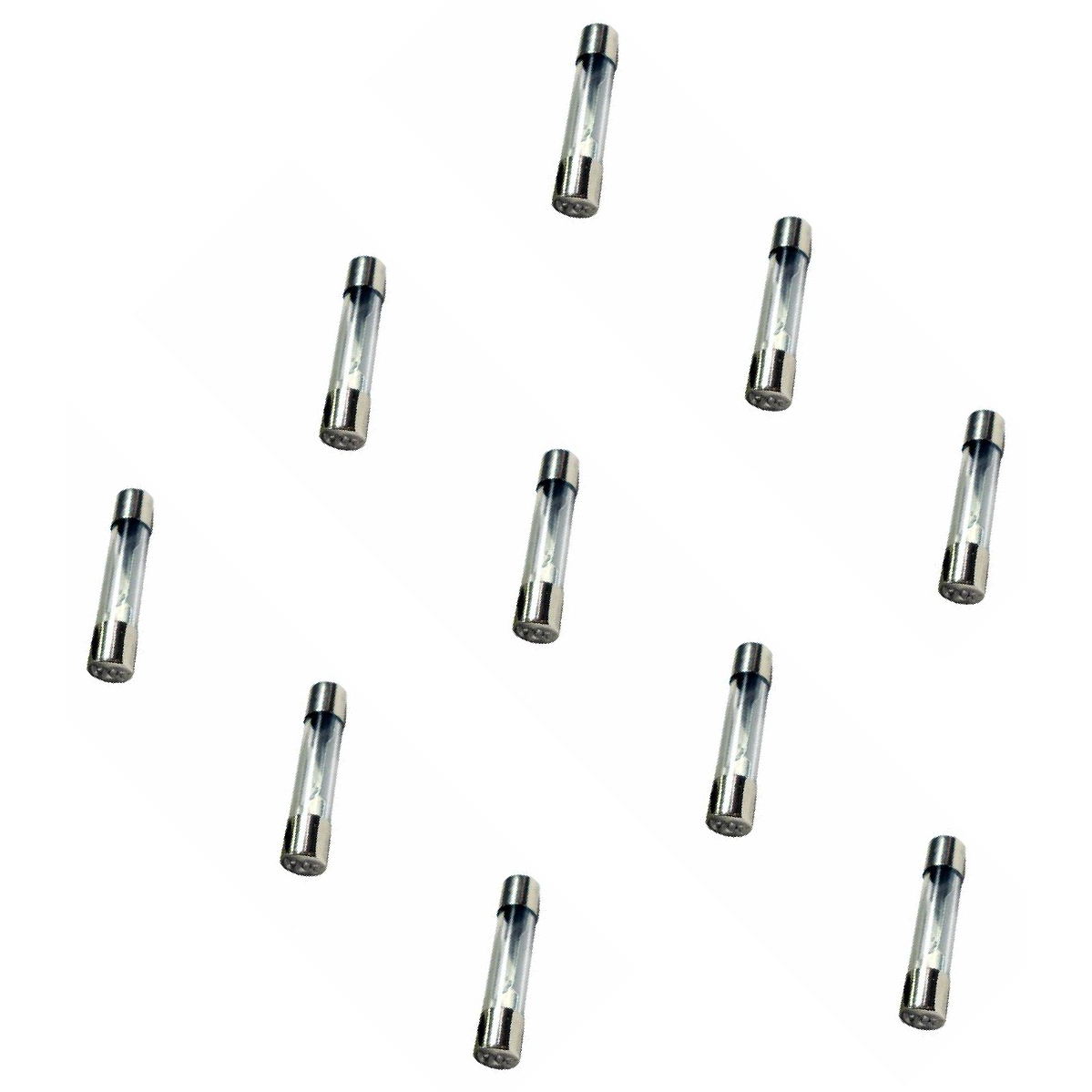 Kit 10 Fusível Vidro 25A Universal 31,75x6,35mm - DNI - 310025