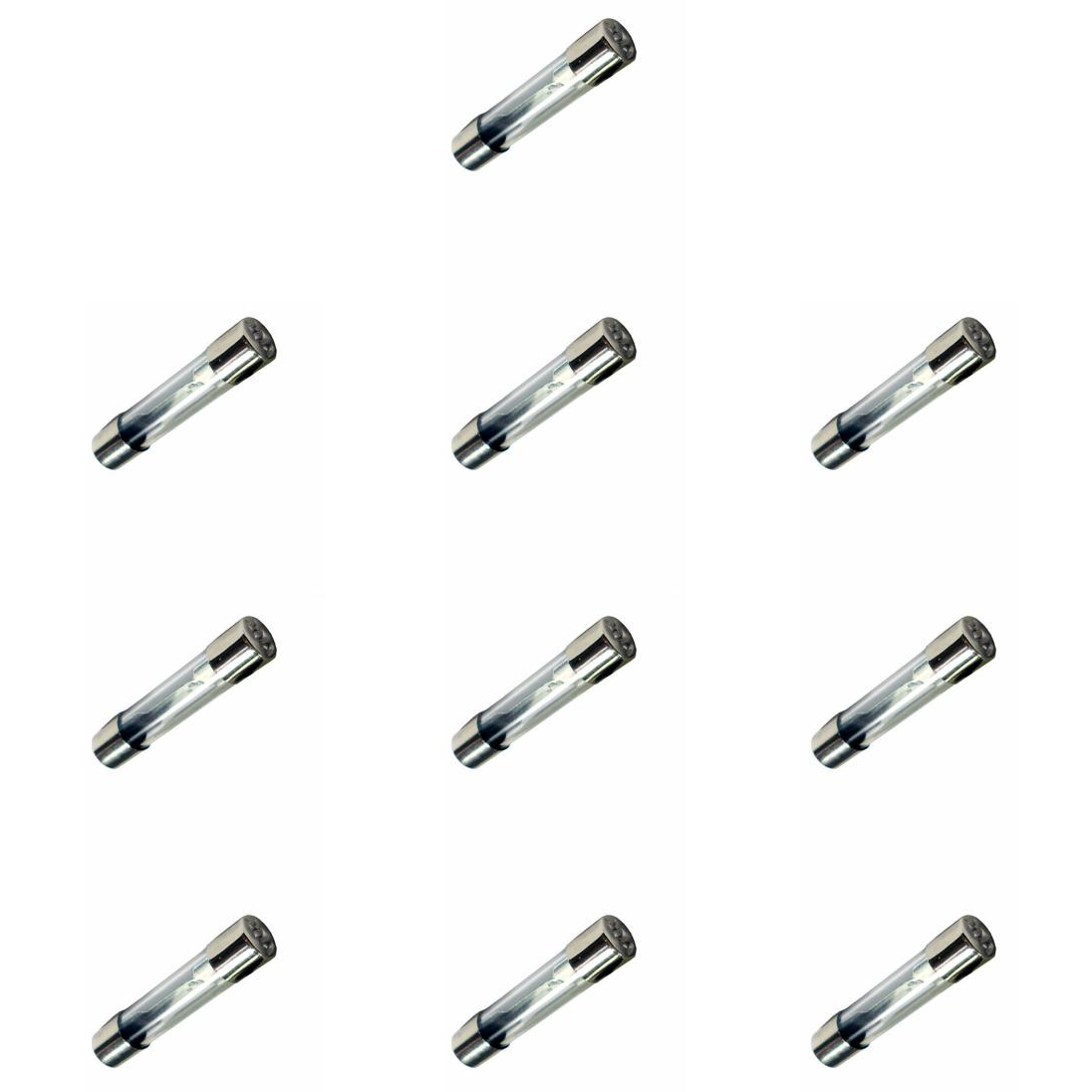 Kit 10 Fusível Vidro 25A Universal 31,75x6,35mm - DNI - 310025