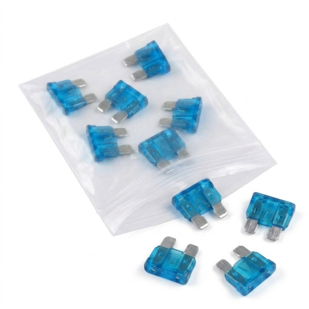 Kit 10 Fusível Mini Lâmina 15A Universal - DNI - 317015