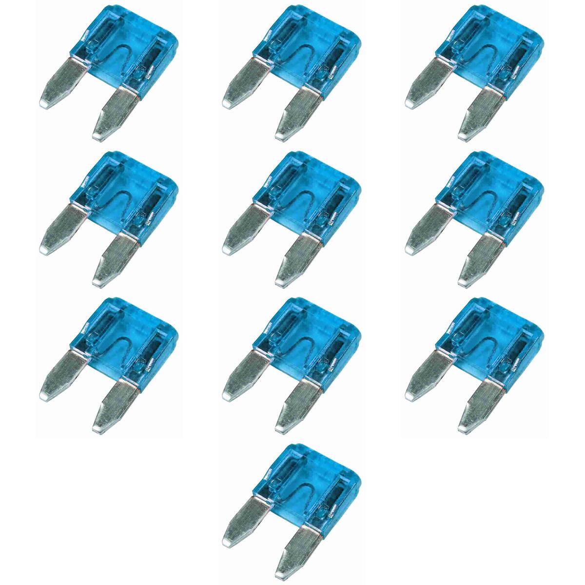 Kit 10 Fusível Mini Lâmina 15A Universal - DNI - 317015