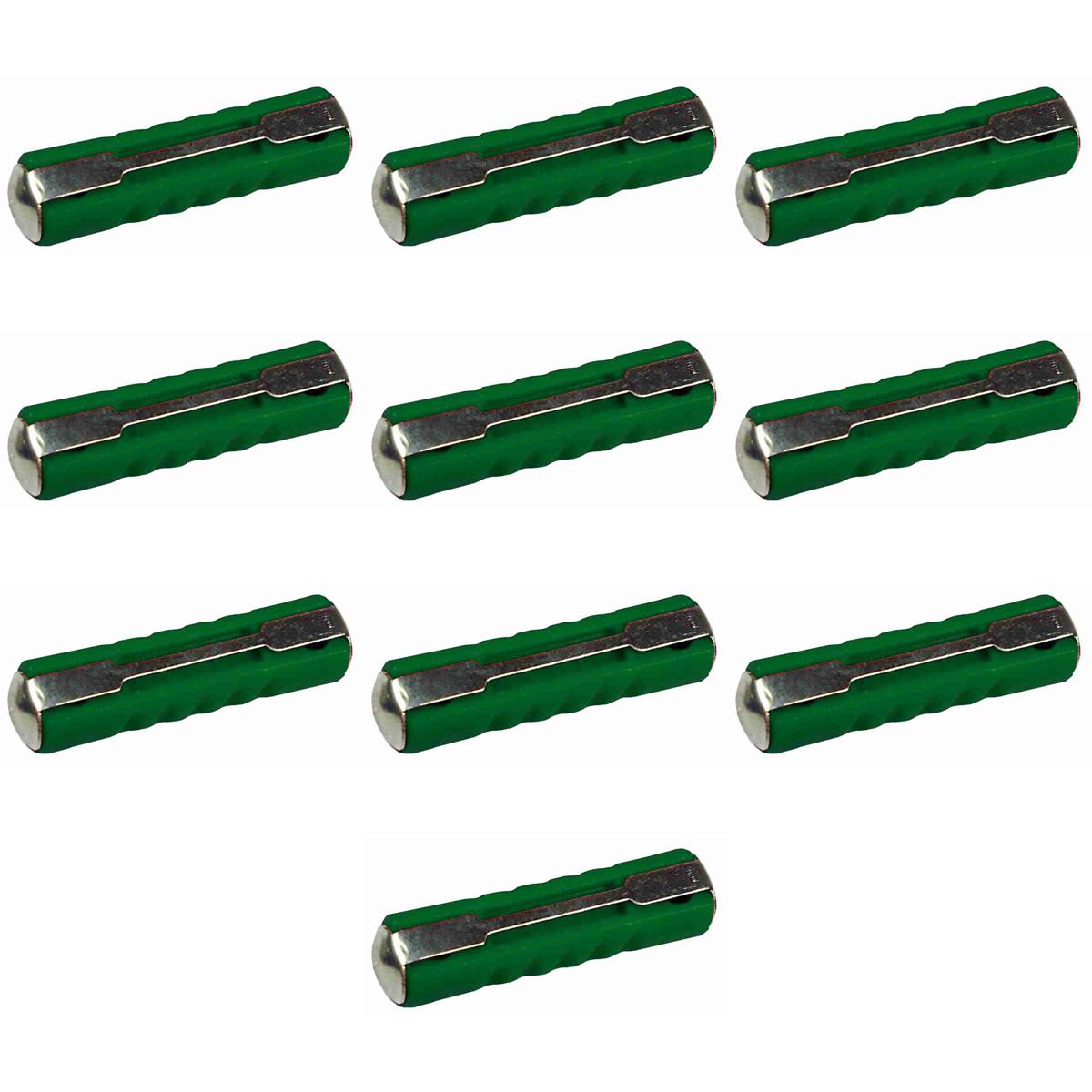 Kit 10 Fusível Louca Tipo Europeu 8A Universal 25mm - DNI - 311008