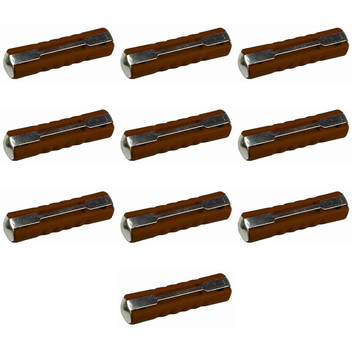 Kit 10 Fusível Louca Tipo Europeu 15A Universal 25mm - DNI - 311015