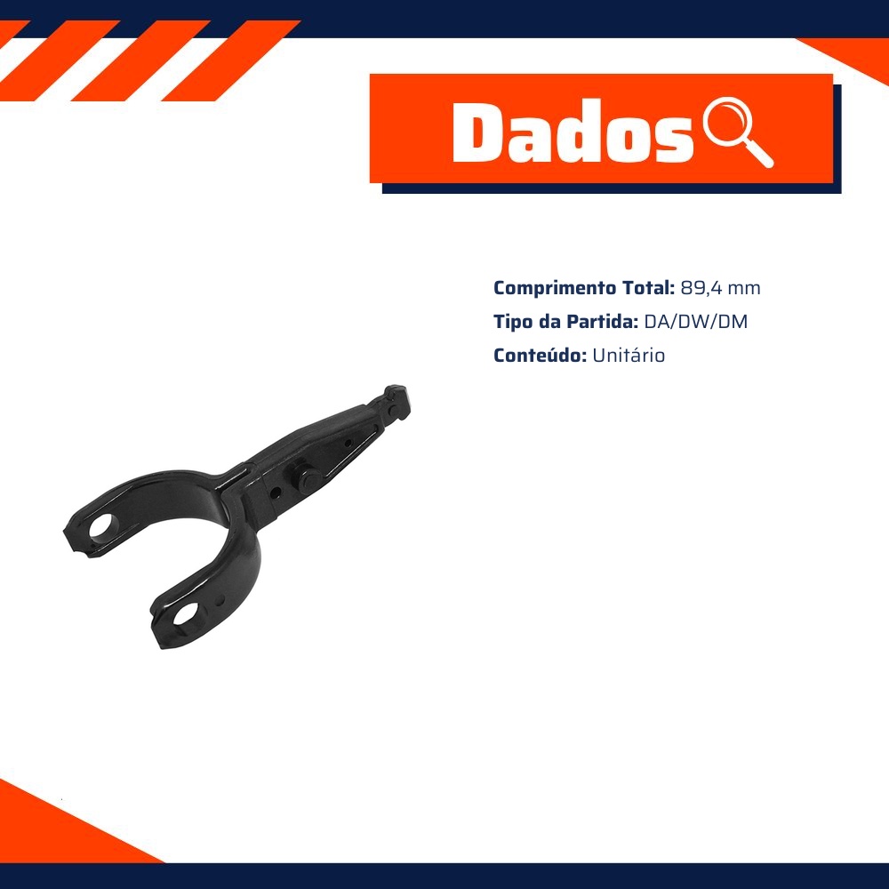 Garfo para Motor de Partida para Volkswagen Parati - Unifap - 4.411