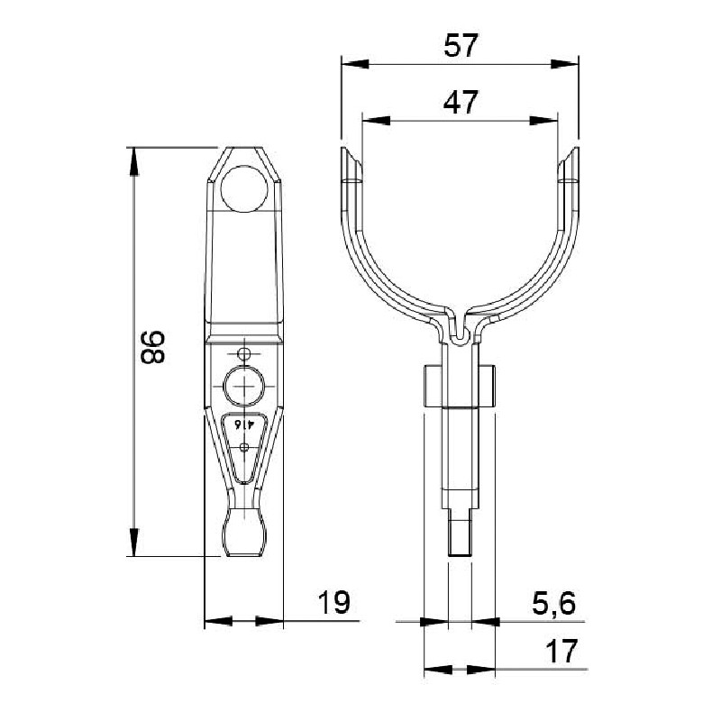 Garfo para Motor de Partida para Fiat Ducato - Unifap - 4.416