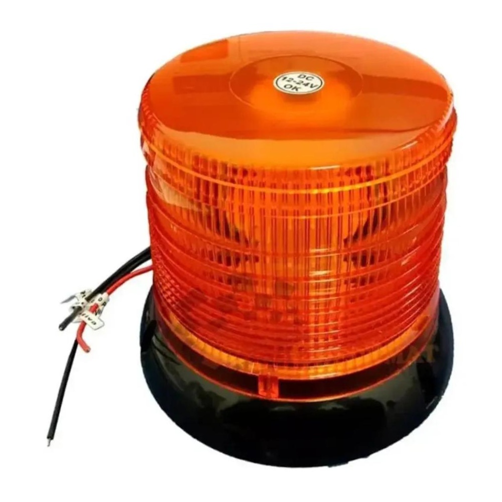 Luz de Advertência Dupla Função Giroled e Flash Ambar Bivolt - DNI - 4080