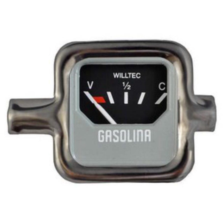 Indicador de Combustível Quadrado Preto 12V para Volkswagen Fusca - Willtec - W23.902