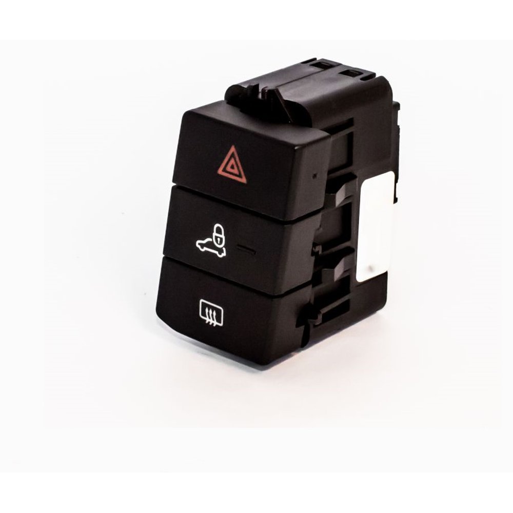 Botão Pisca Alerta Desembaçador e Trava para Volkswagen Cross Up! e Up! - Kostal - 10141276