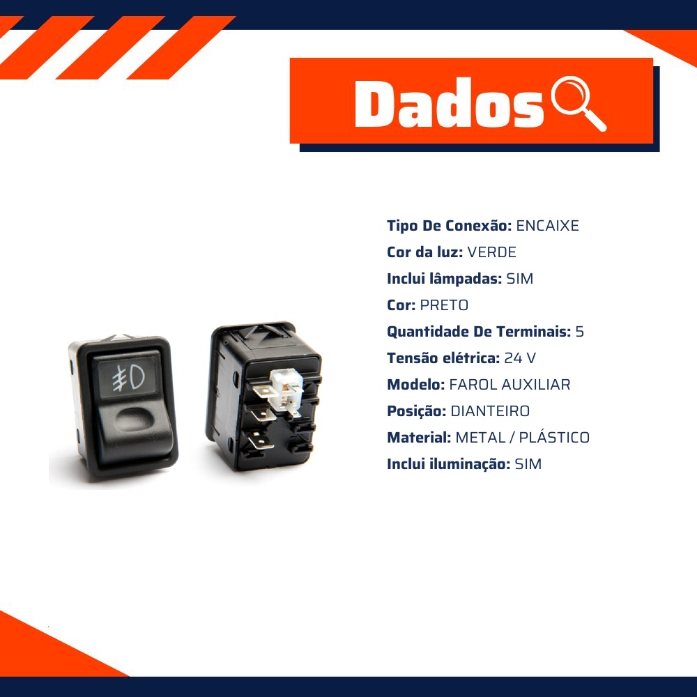 Interruptor do farol - Kostal - 3040020
