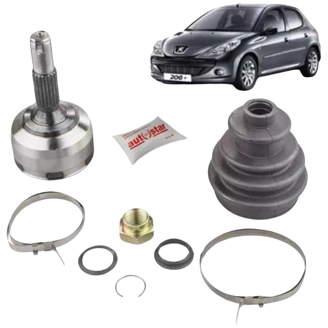 Kit Junta Homocinética Dianteira para Peugeot 206 e 206 SW - AutoStar - AJH04001