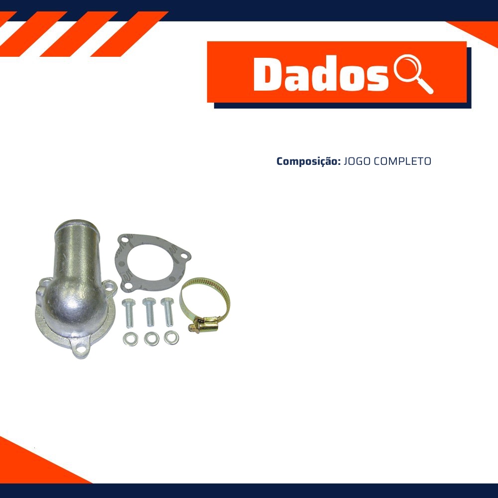 Kit Câmara Válvula Termostática Jogo Completo para Ford Escort e Volkswagen Gol - Kit & Cia - 41267